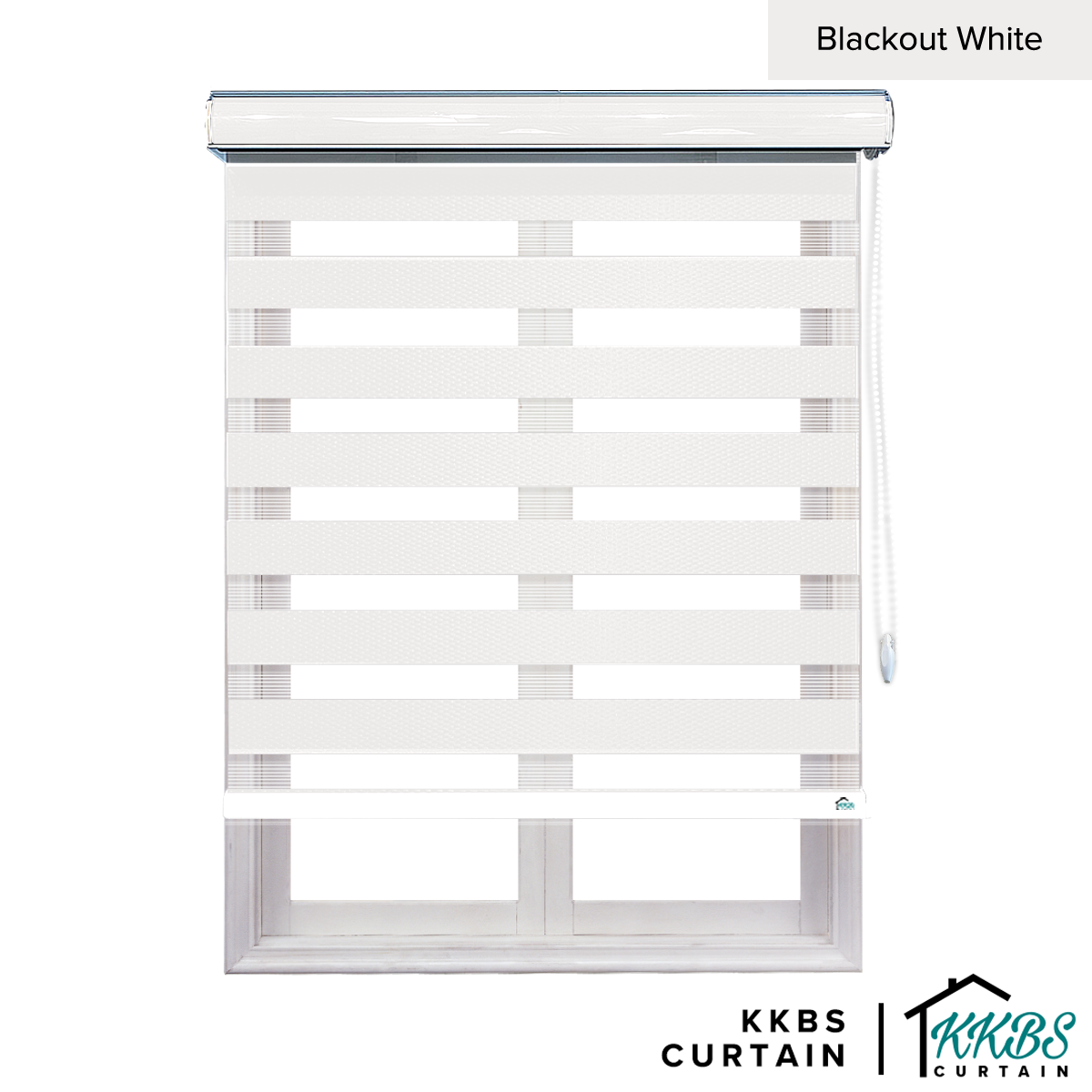 Santino 100% Blackout Zebra Blinds Dibuat Tersuai
