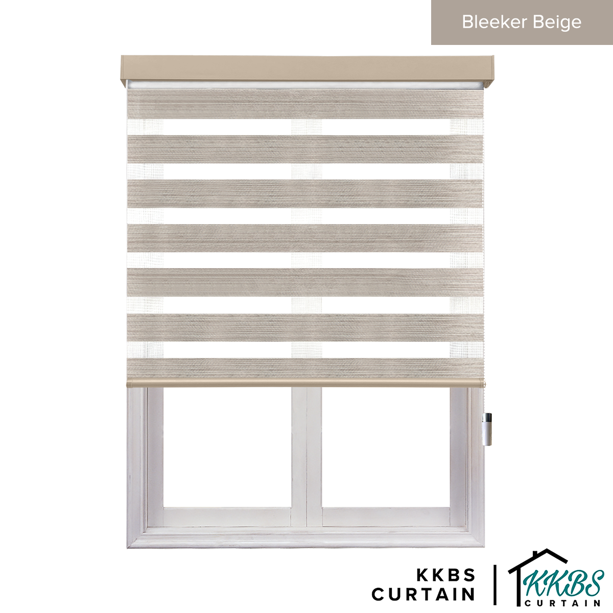 Emiko Semi Blackout Zebra Blinds Dibuat Tersuai