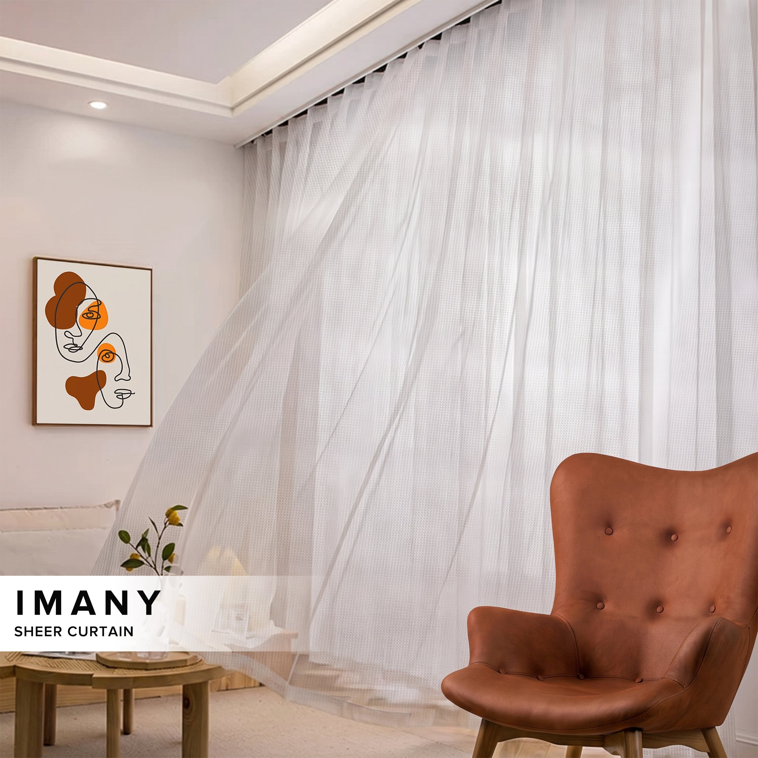Imany Sheer Curtain Custom Made