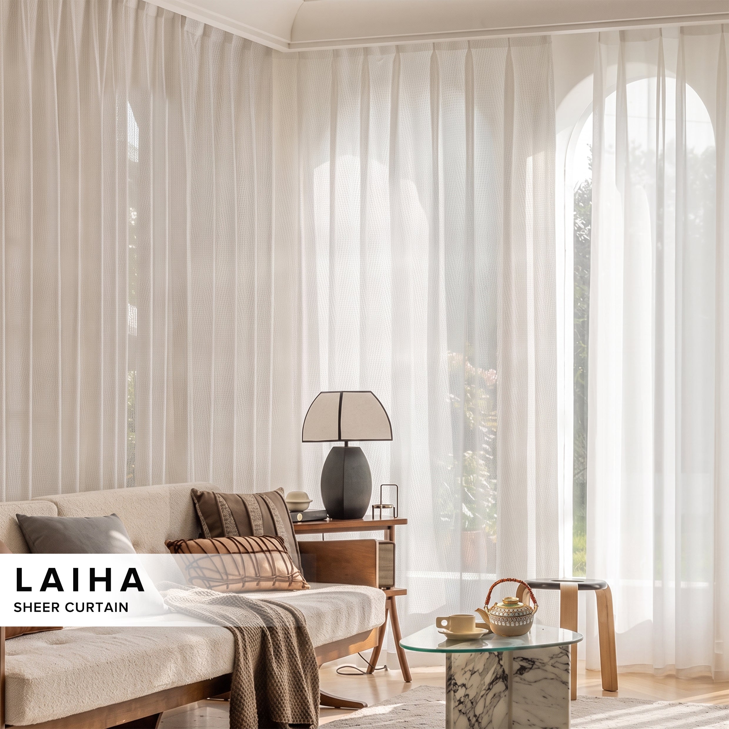 Laiha Sheer Curtain Custom Made