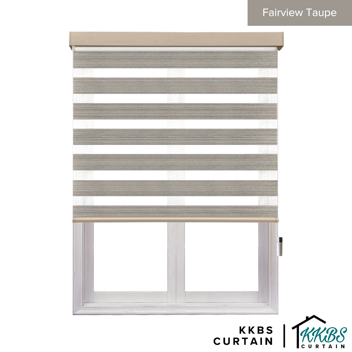 Emiko Semi Blackout Zebra Blinds Dibuat Tersuai
