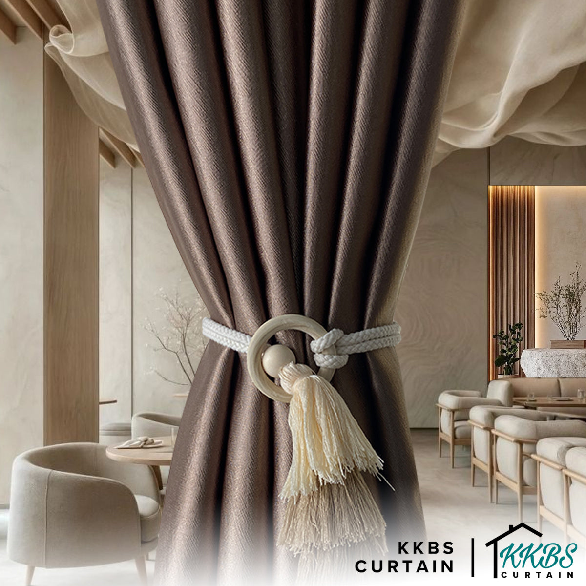 Muphie 流苏窗帘系带