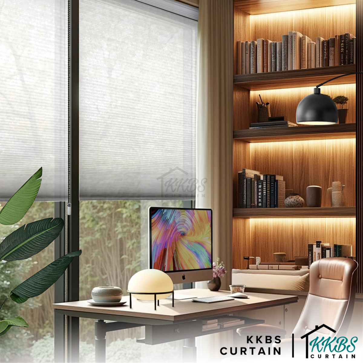 Noriko 38mm Semi Blackout Honeycomb Blinds Custom Made