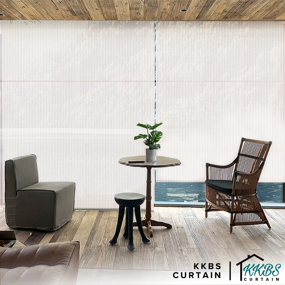 Cesario Sunscreen Roller Blinds Dibuat Tersuai