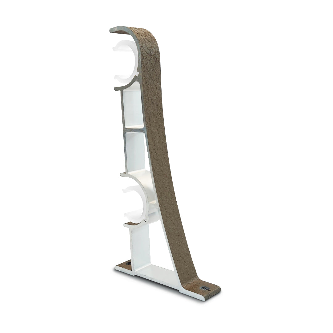 Luxstony Curtain Rod Double Bracket Khaki Brown