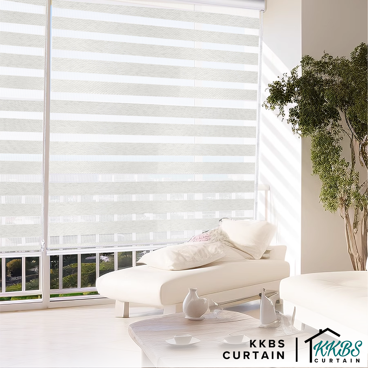 Carlito Blackout Zebra Blinds Dibuat Tersuai
