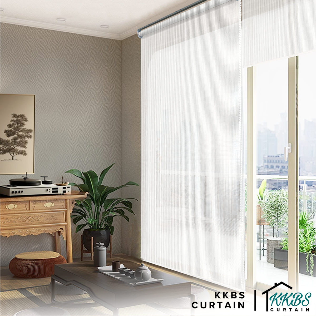 Cesario Sunscreen Roller Blinds Dibuat Tersuai