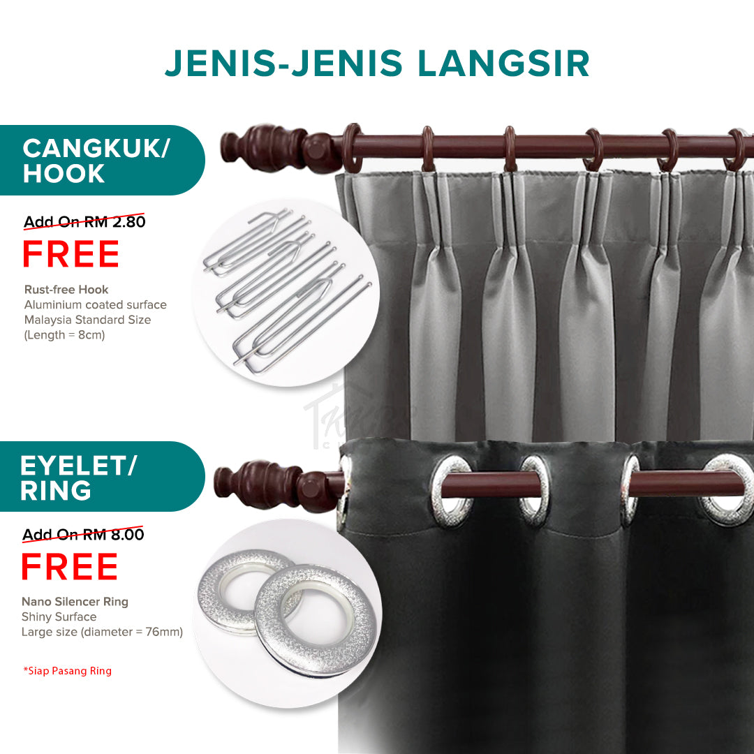 Estella Langsir 90 - 99% Blackout Siap Jahit (Page 3)