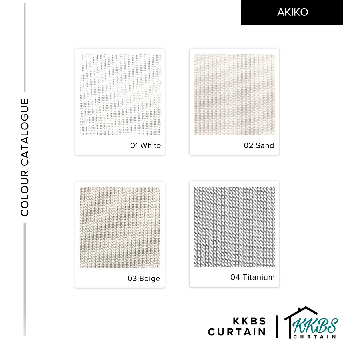 Akiko Sunscreen Roller Blinds Custom Made