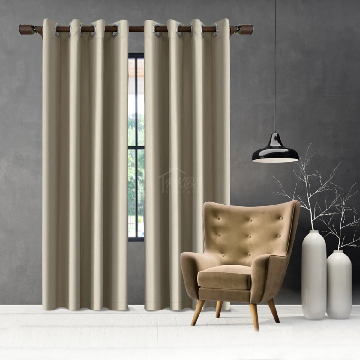 Luxstony Batang Langsir Set Lengkap Single