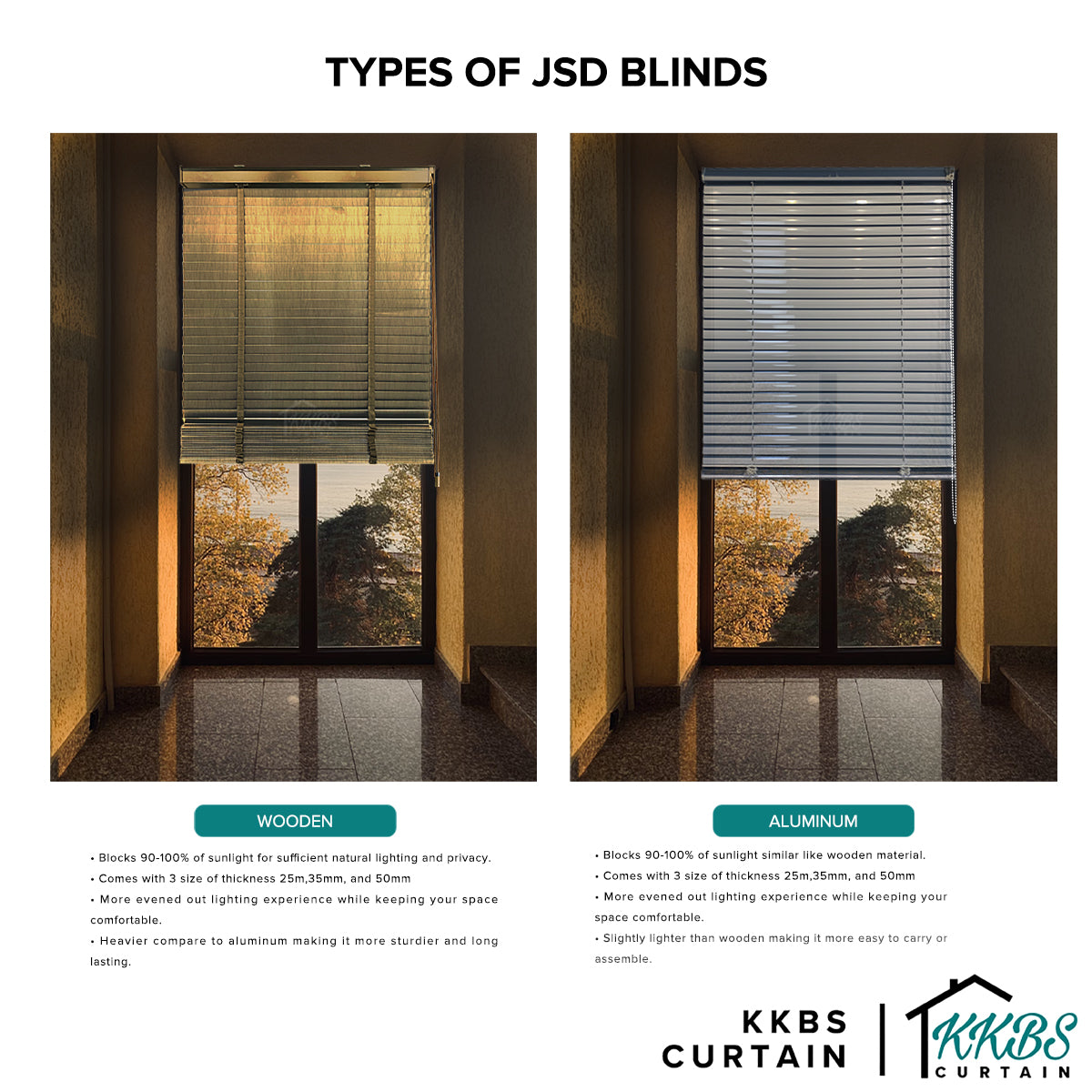 Ireneo 35mm Venetian Blinds Custom Made