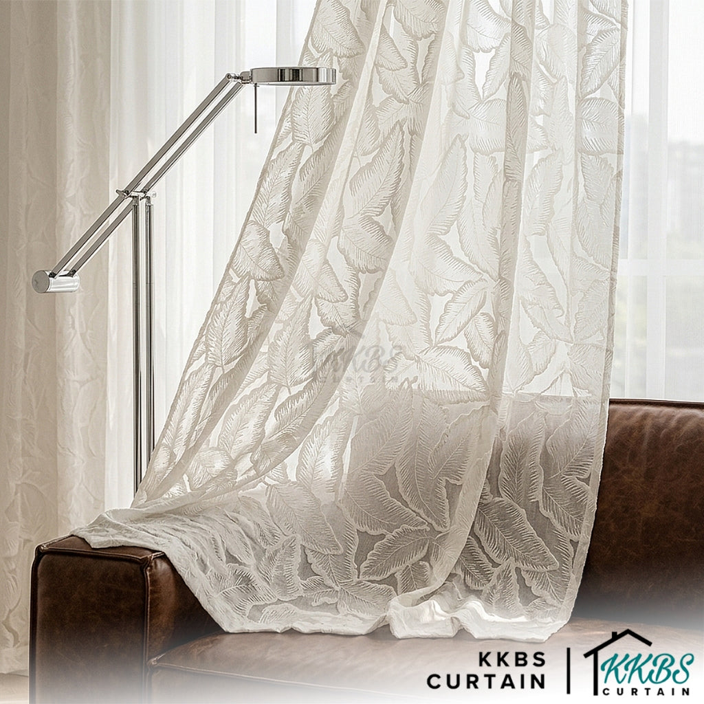Alvera Sheer Curtain / Net Curtain Ready Made French Pleat Hook & Ring Eyelet
