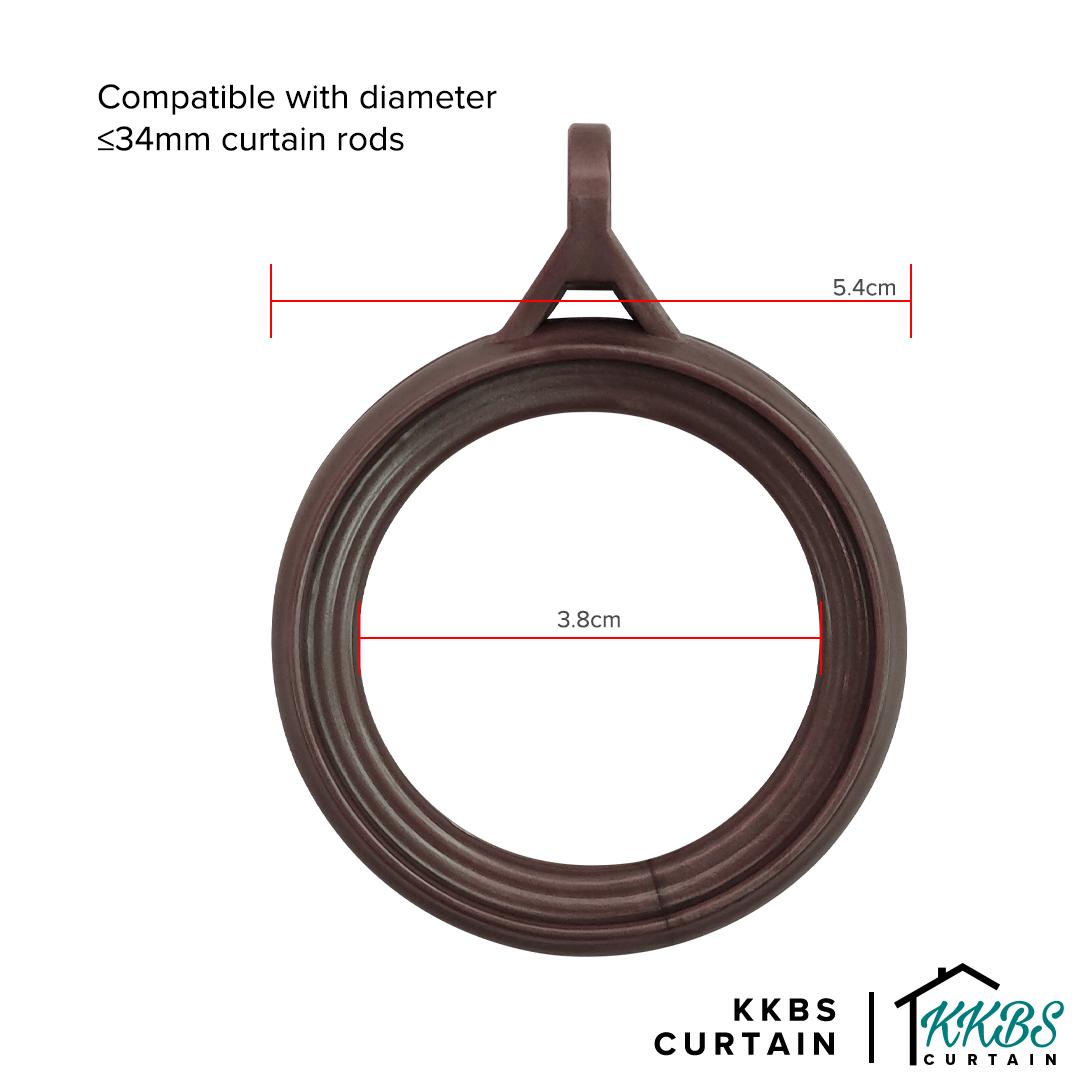 Cincin Batang Langsir Luxstony Mocha
