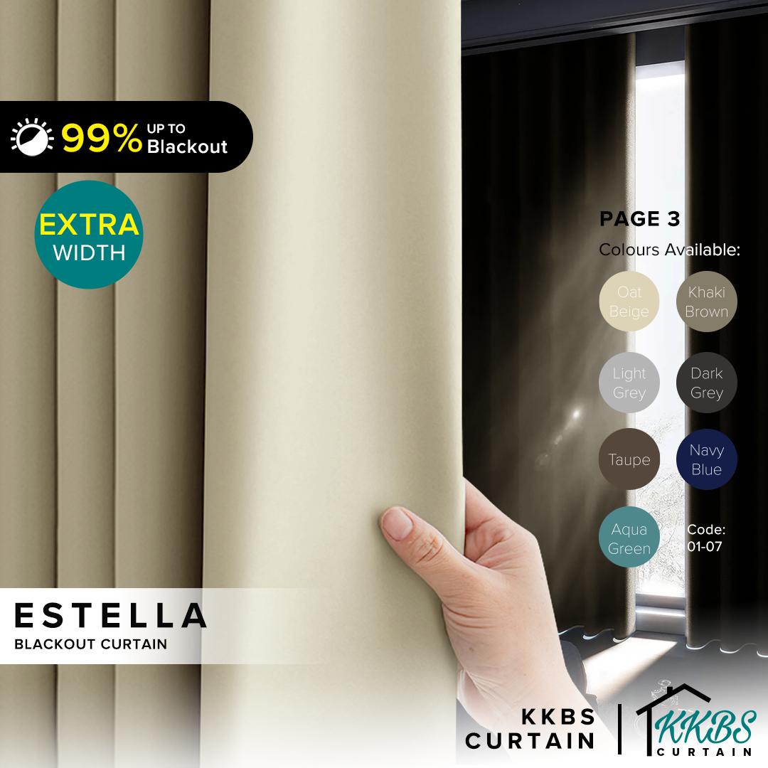 Estella Langsir 90 - 99% Blackout Siap Jahit (Page 3)