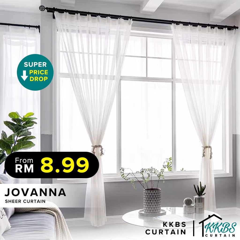 Jovanna Langsir Sheer Siap Jahit