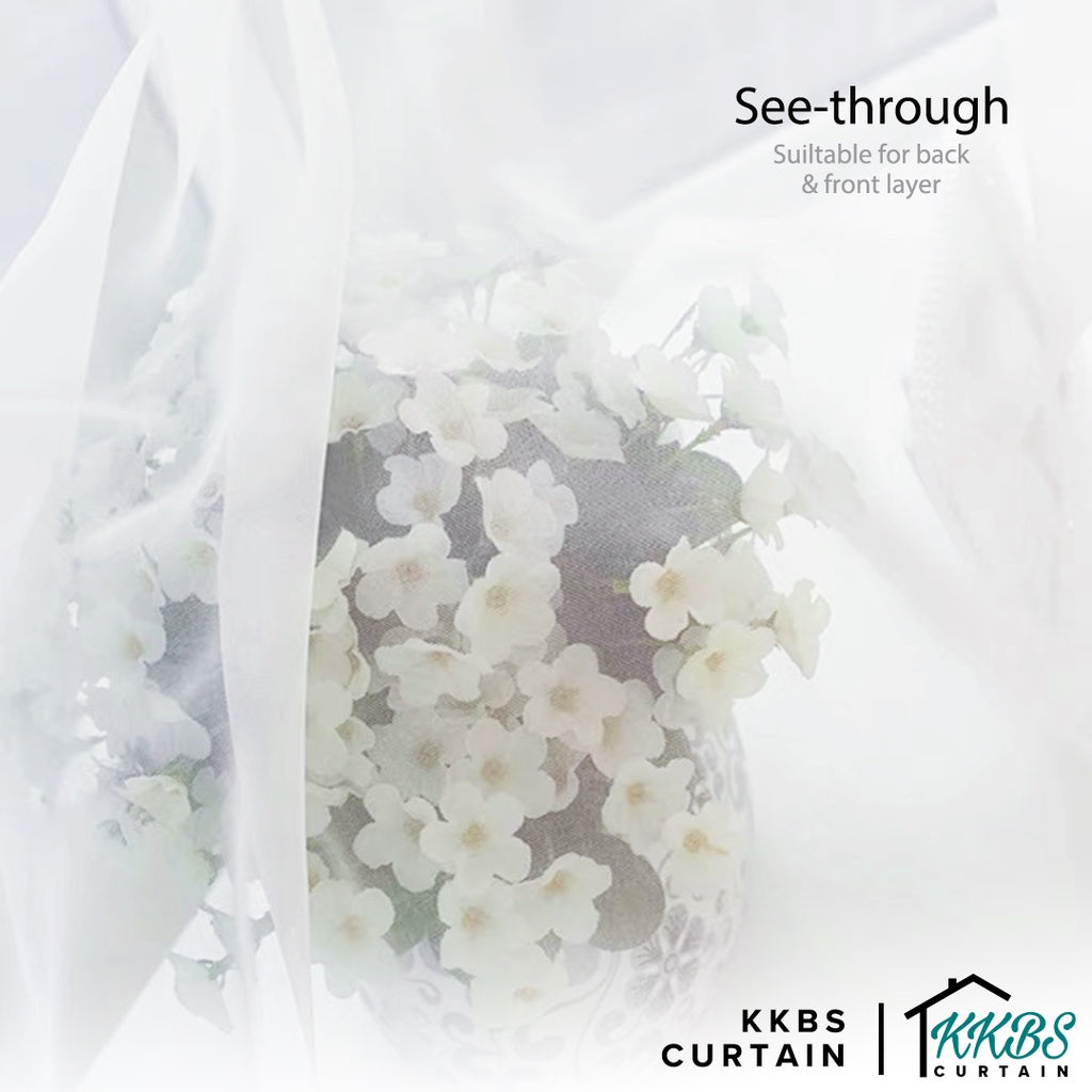 Jovanna Langsir Sheer Siap Jahit