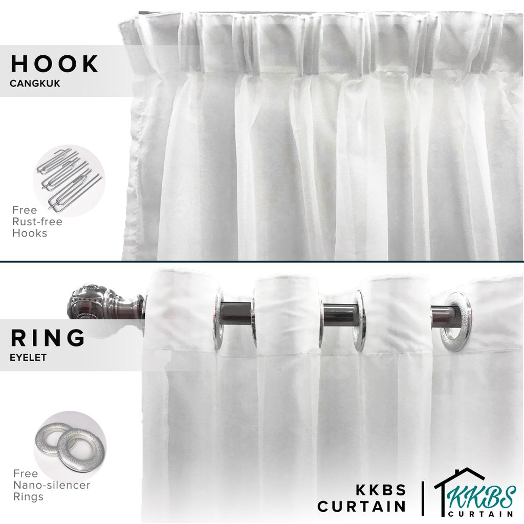 Jovanna Langsir Sheer Siap Jahit