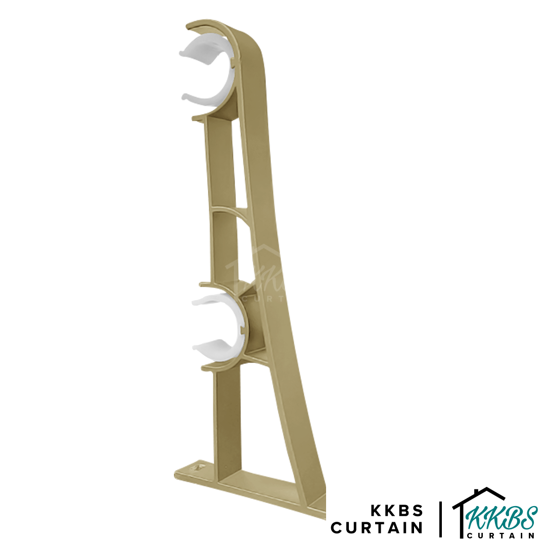 Morandy Bracket Double Warna Emas Cerah