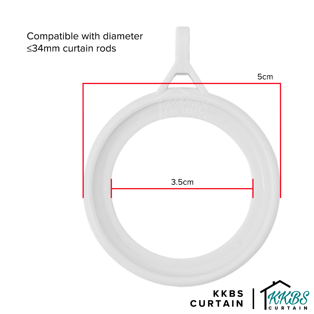 Morandy 窗帘杆环 珍珠白