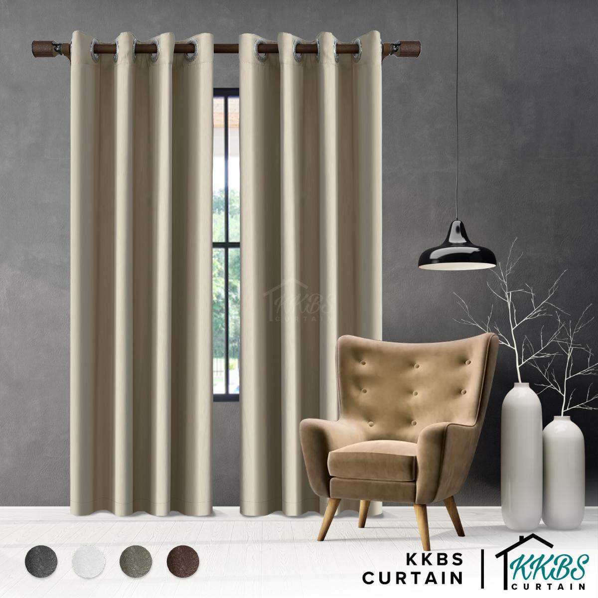 Luxstony Batang Langsir Set Lengkap Single