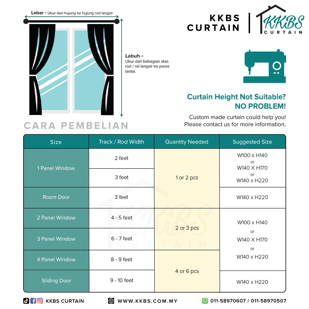 Crystella 半遮光窗帘成品