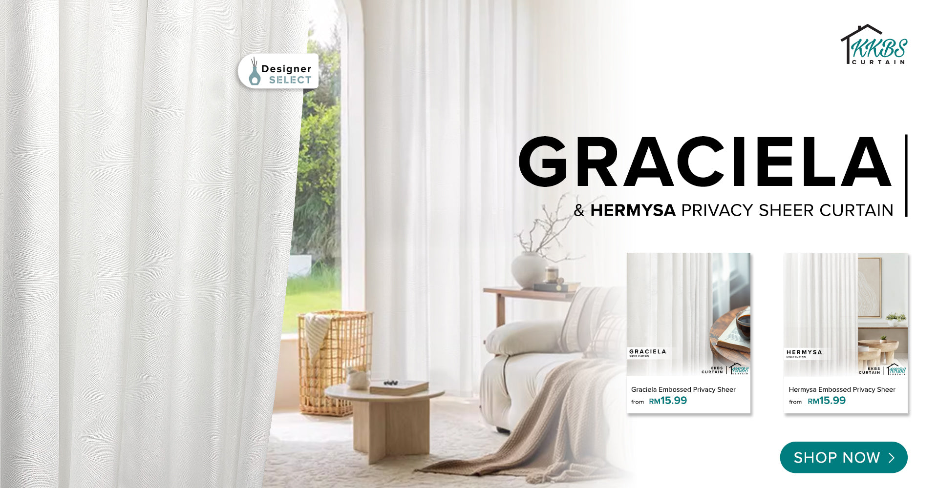 Graciela & Hermysa Privacy Sheer