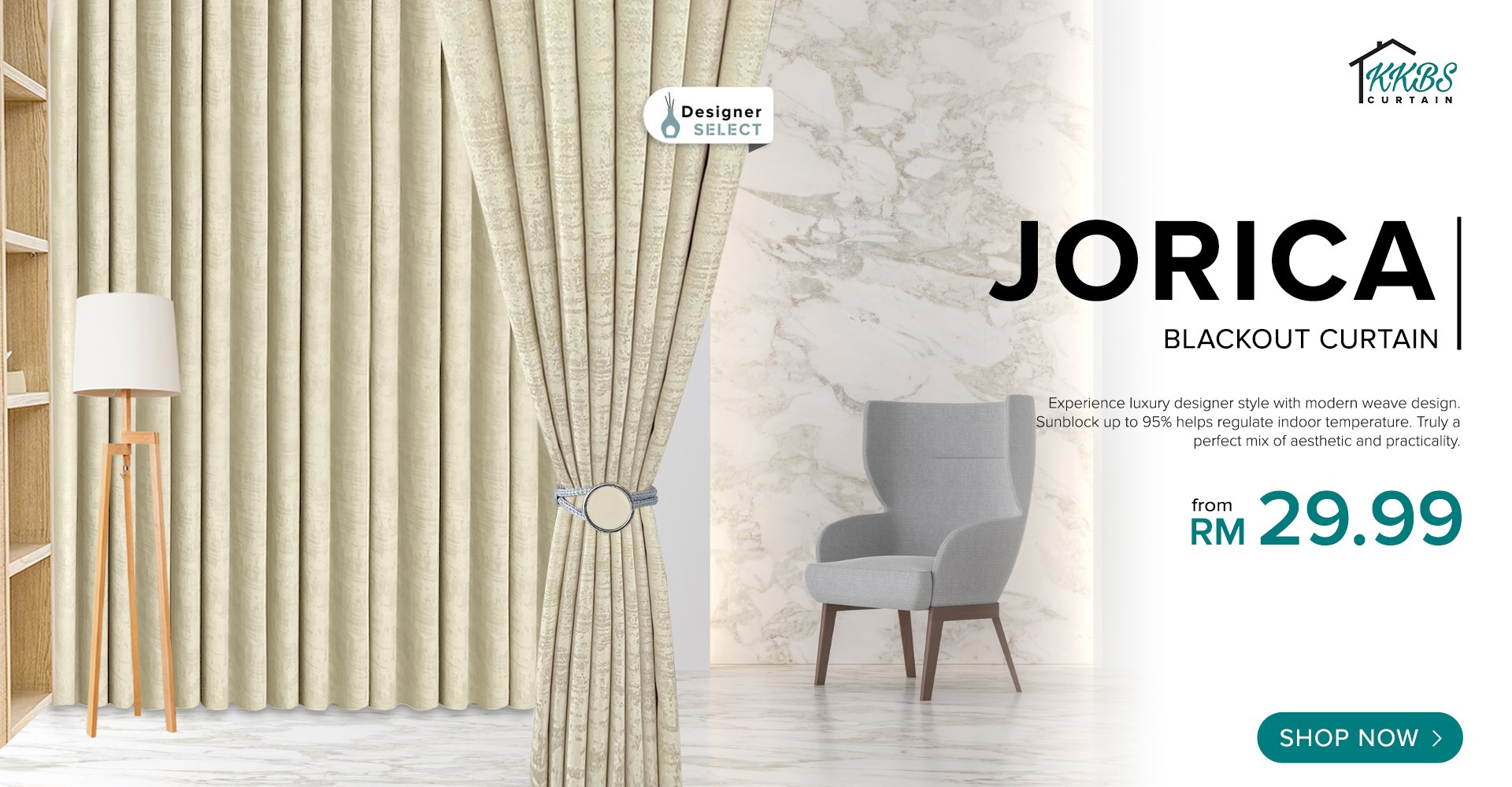 Jorica Balckout Curtain - KKBS CURTAIN