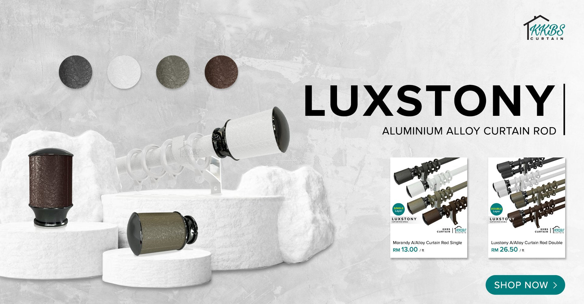 Luxstony Curtain Rod - KKBS CURTAIN