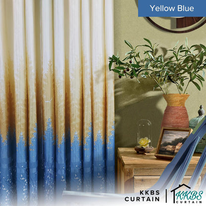 [BUY 1 FREE 1]  Derica Semi Blackout Curtain Ready Made