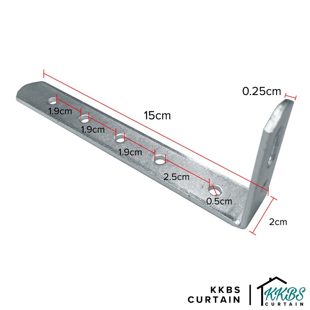 6&quot; Verody S Track Wall Bracket Extension Double - KKBS CURTAIN