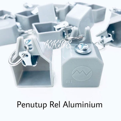 Traludy Rel / Trek Langsir Aluminium Set Lengkap Single