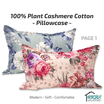 Cashmerey Pillow Case Cashmere Cotton With Pattern