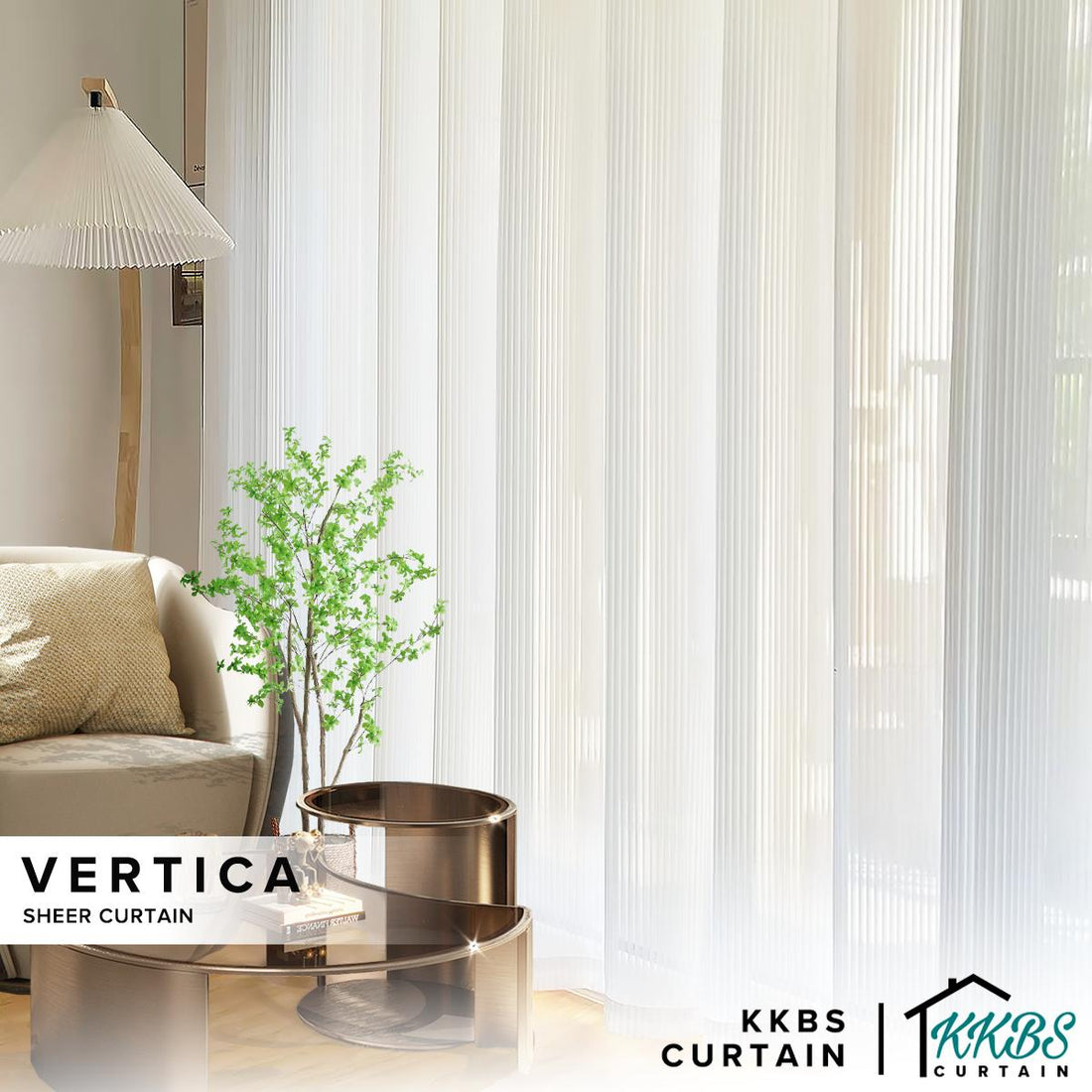 Vertica Sheer Curtain Ready Made