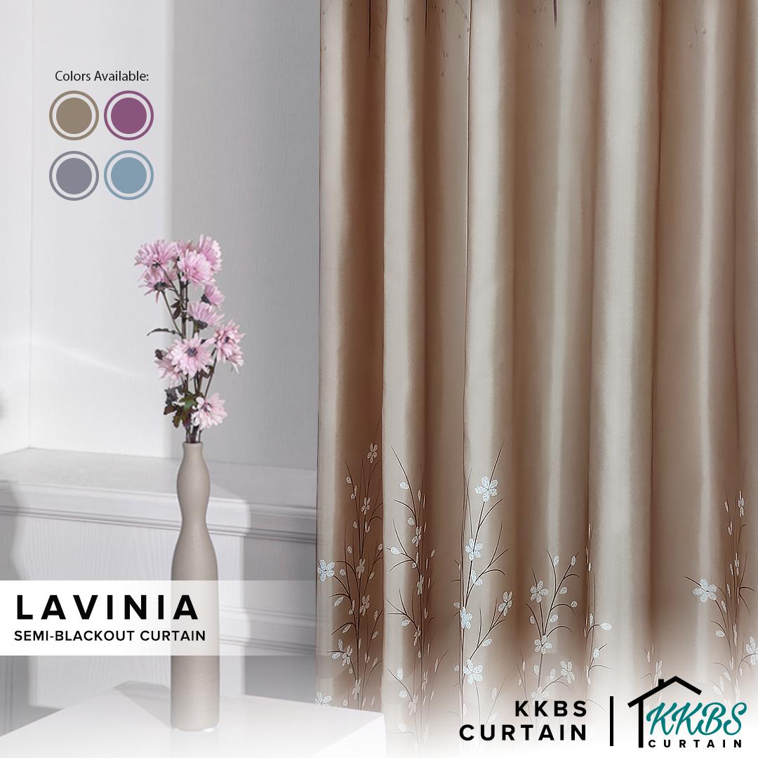 Lavinia Langsir Semi Blackout Siap Jahit
