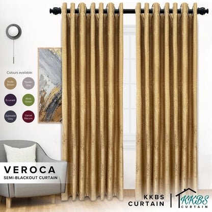 Veroca Semi Blackout Curtain Ready Made