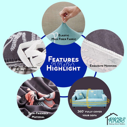 Pelindung Anti Calar Gentian Susu Elastik Kusyen Sarung Sofa Halaman 1