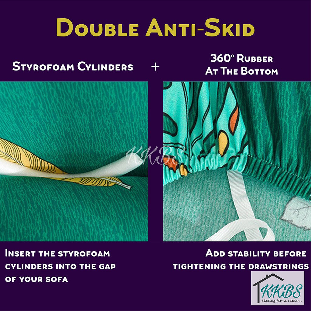 Pelindung Anti Calar Gentian Susu Elastik Kusyen Sarung Sofa Halaman 1