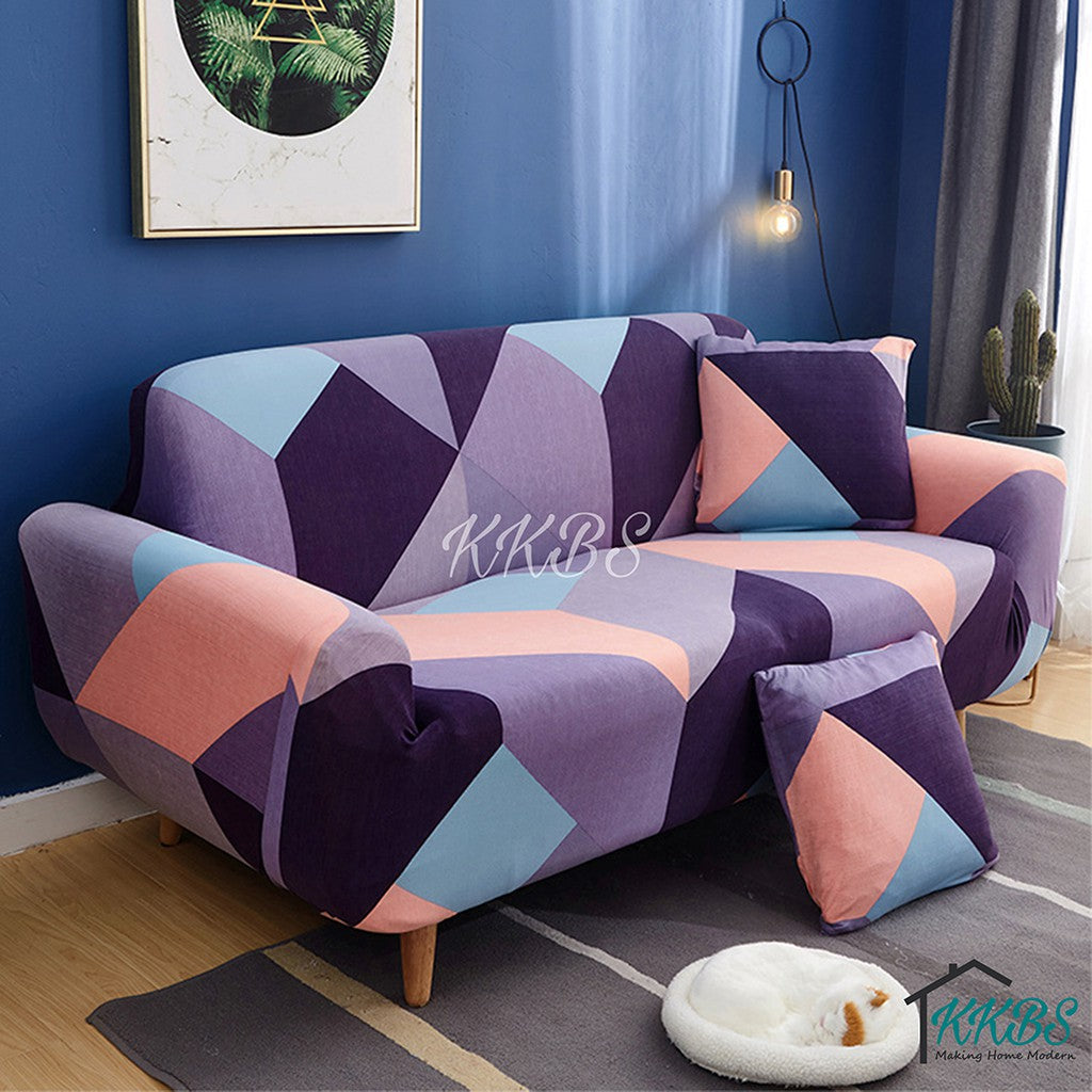 Pelindung Anti Calar Gentian Susu Elastik Kusyen Sarung Sofa Halaman 1