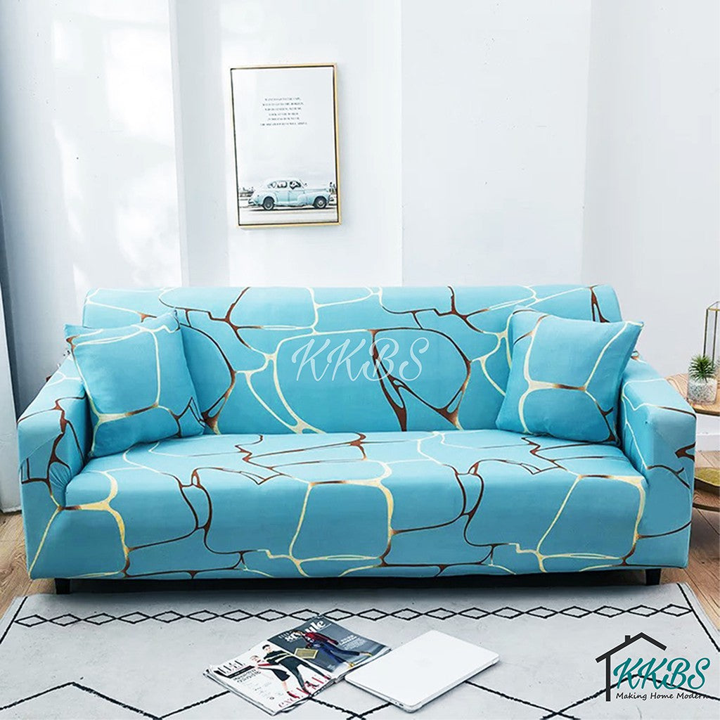 Anti Skid Scratch Protector Milk Fiber Elastic Cushion Sofa Cover Page 1