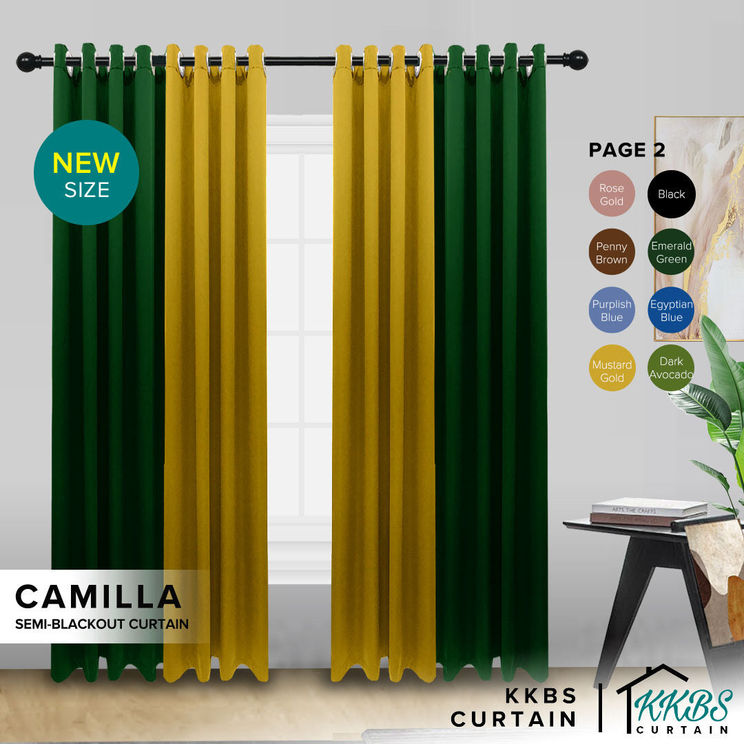 Camilla Semi Blackout Curtain Ready Made (Page 2)