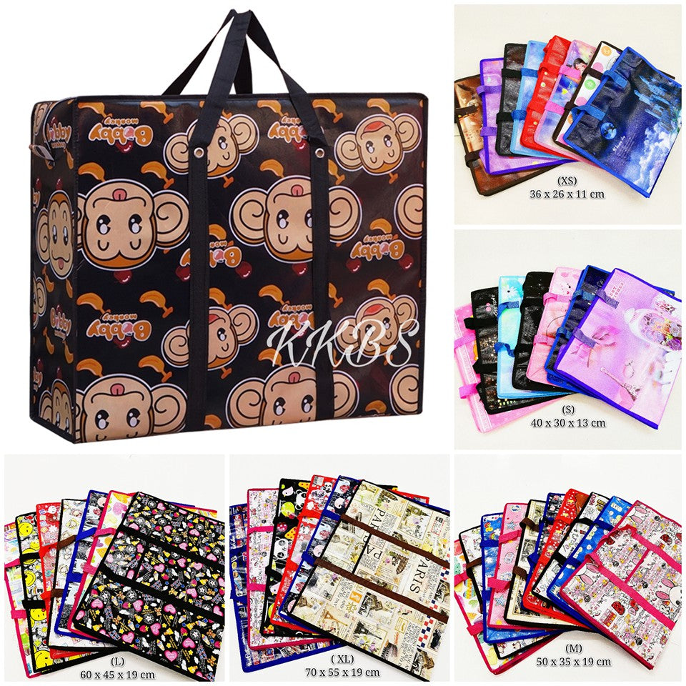 Beg Dobi Berbilang Fungsi Besar Tebal Dengan Zip (T2)