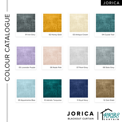 Jorica 85-95% 遮光窗帘成品 标准宽度