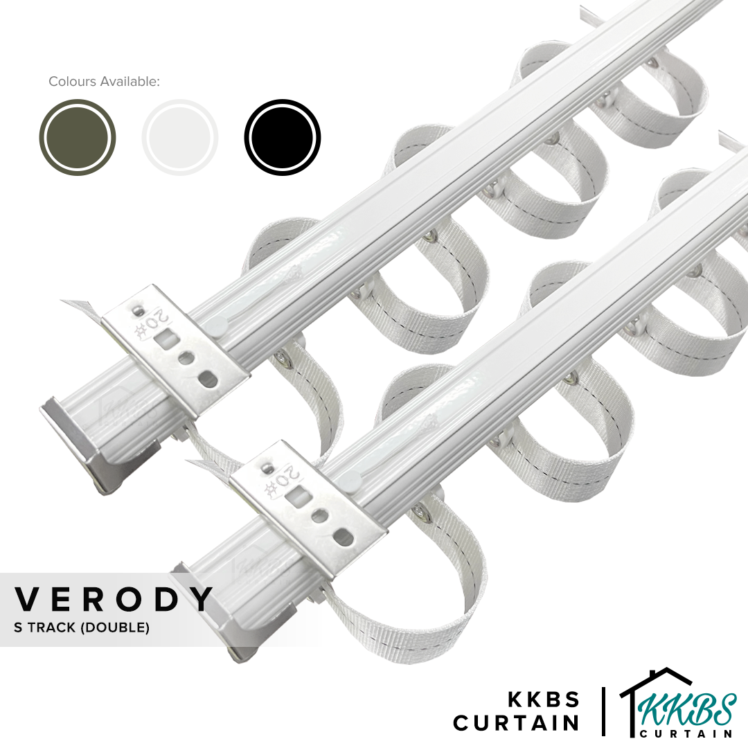 Verody Heavy Duty S Fold / French Pleat Track Double Complete Set ...