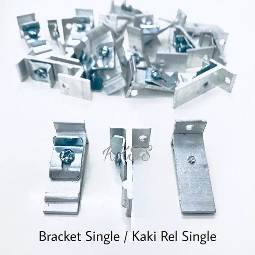 Rel Tirai Aluminium Traludy / Track Single Set Lengkap 