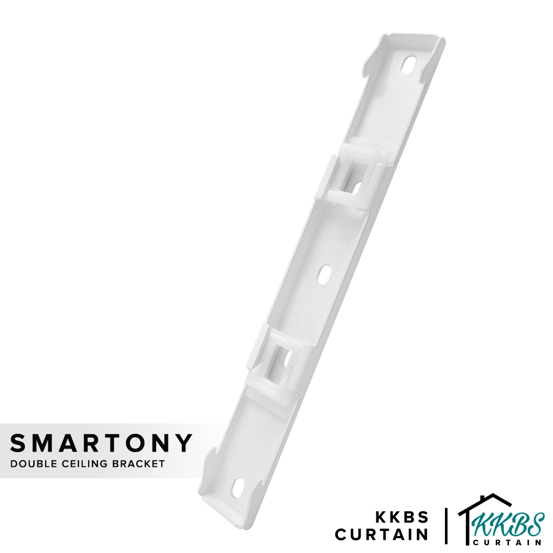 Smartony Motorised Curtain Track Double Ceiling Bracket