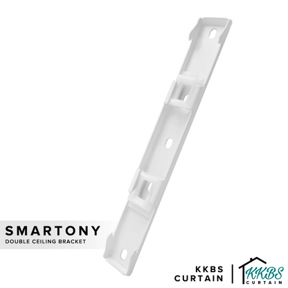 Smartony Motorised Curtain Track Double Ceiling Bracket