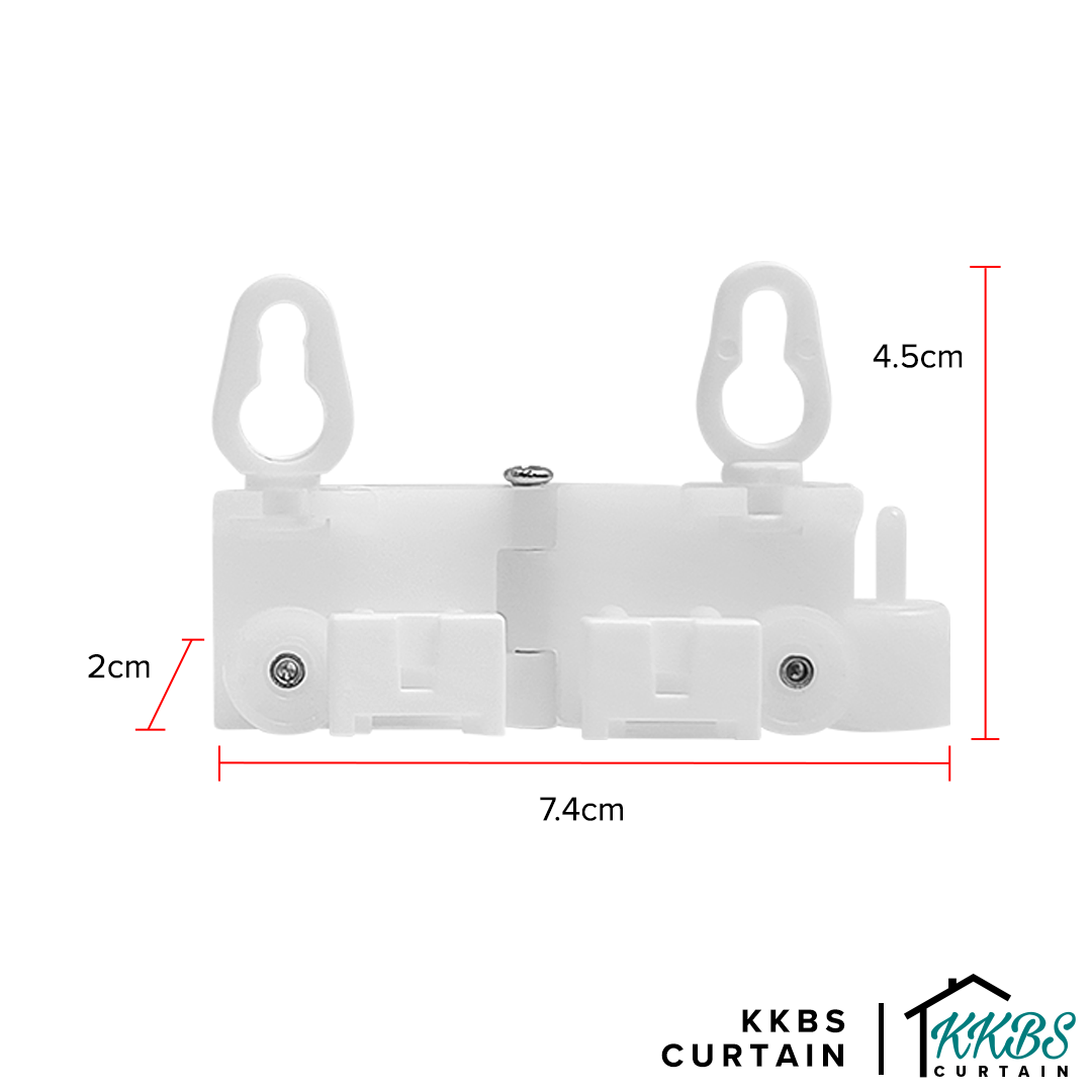 Smartony Motorized Wi-Fi Curtain S Fold Track Pulley