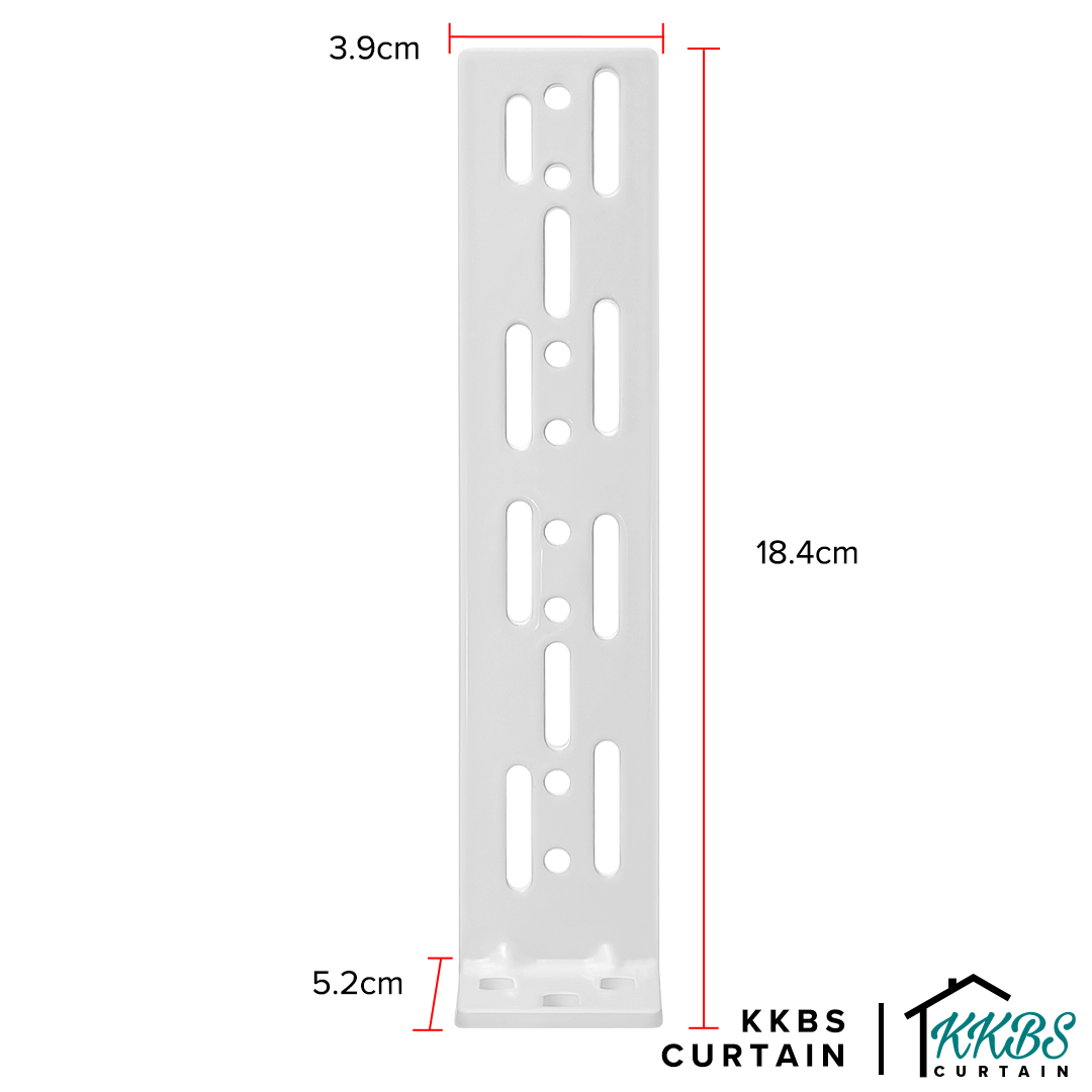 Smartony Motorized Wi-Fi Curtain Track Double Wall Extension Bracket