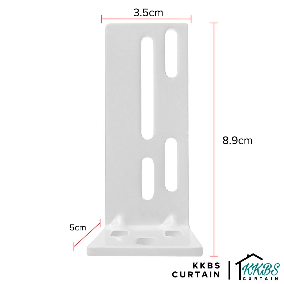 Smartony Motorized Wi-Fi Curtain Track Single Wall Extension Bracket