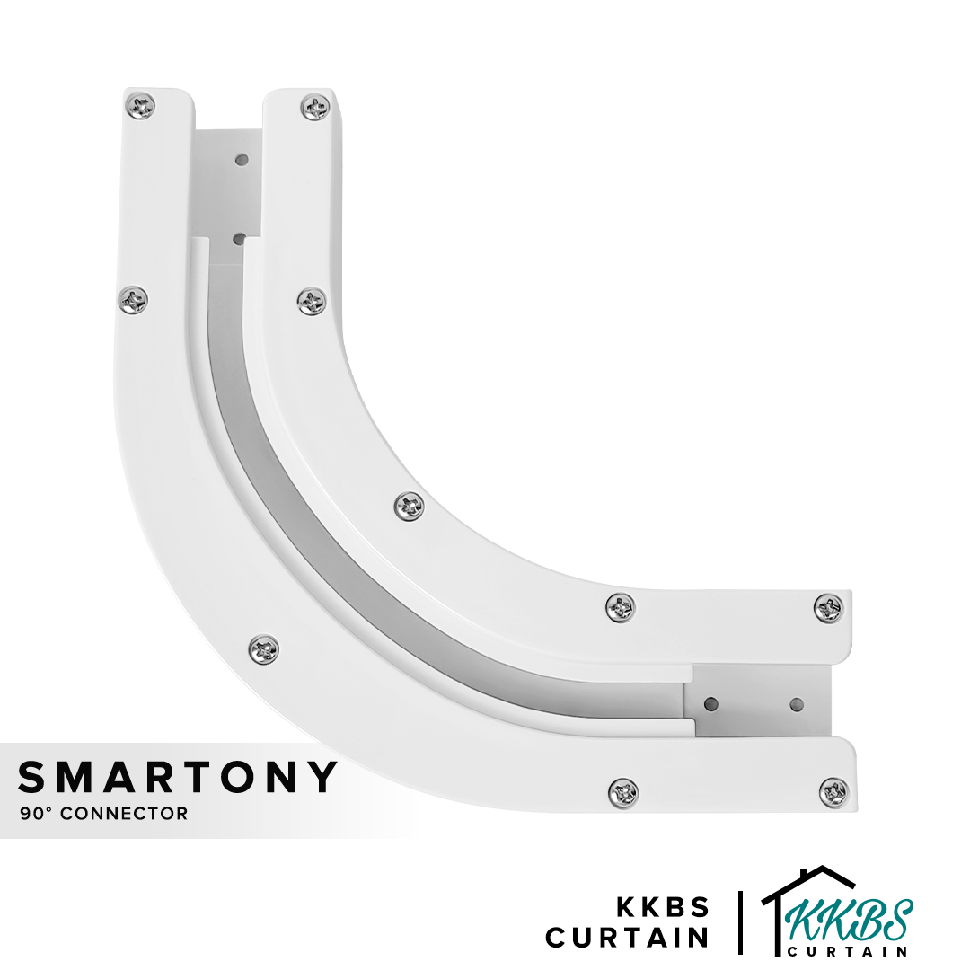 Smartony 电动窗帘轨道 90° L 型连接器